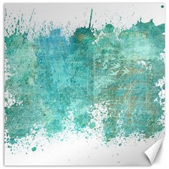 Splash Teal Canvas 16  x 16 