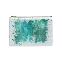 Splash Teal Cosmetic Bag (Medium)