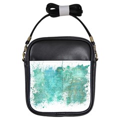 Splash Teal Girls Sling Bag