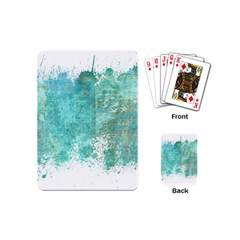 Splash Teal Playing Cards (Mini) 