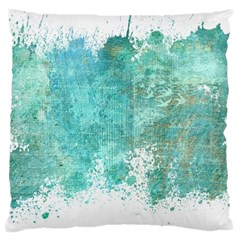 Splash Teal Large Cushion Case (One Side)