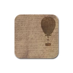 Letter Balloon Rubber Square Coaster (4 Pack)  by vintage2030
