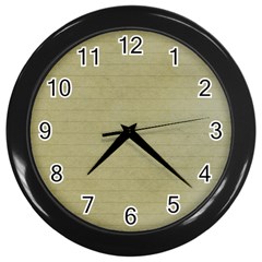 Old Letter Wall Clock (black)