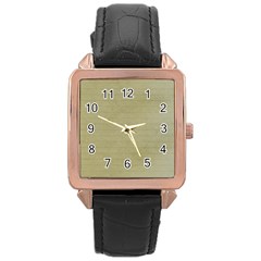 Old Letter Rose Gold Leather Watch  by vintage2030