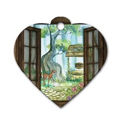 Town 1660349 1280 Dog Tag Heart (one Side) by vintage2030