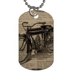 Bicycle Letter Dog Tag (two Sides) by vintage2030