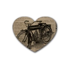 Bicycle Letter Rubber Coaster (heart)  by vintage2030