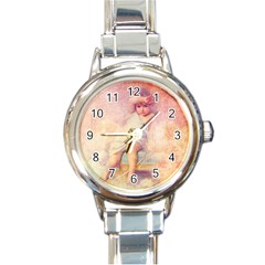 Baby In Clouds Round Italian Charm Watch