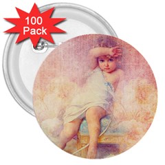 Baby In Clouds 3  Buttons (100 pack) 