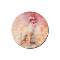 Baby In Clouds Rubber Coaster (Round) 