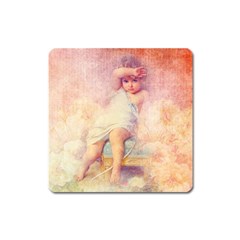 Baby In Clouds Square Magnet