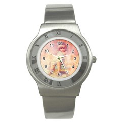 Baby In Clouds Stainless Steel Watch by vintage2030