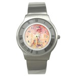 Baby In Clouds Stainless Steel Watch Front