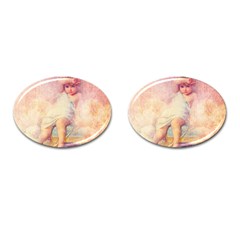 Baby In Clouds Cufflinks (Oval)