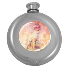 Baby In Clouds Round Hip Flask (5 oz)