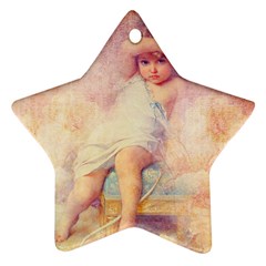 Baby In Clouds Star Ornament (Two Sides)