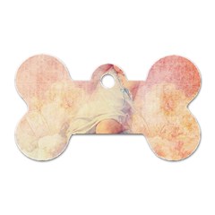Baby In Clouds Dog Tag Bone (Two Sides)