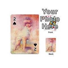 Baby In Clouds Playing Cards 54 (mini)  by vintage2030