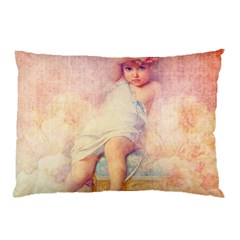 Baby In Clouds Pillow Case (two Sides) by vintage2030