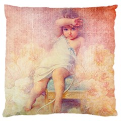 Baby In Clouds Large Cushion Case (two Sides) by vintage2030