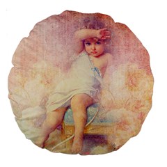 Baby In Clouds Large 18  Premium Round Cushions