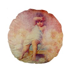 Baby In Clouds Standard 15  Premium Flano Round Cushions