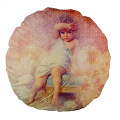 Baby In Clouds Large 18  Premium Flano Round Cushions