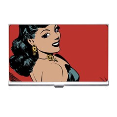 Comic Girl Business Card Holders by vintage2030