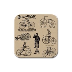 Victorian Bicycles Rubber Square Coaster (4 Pack)  by vintage2030