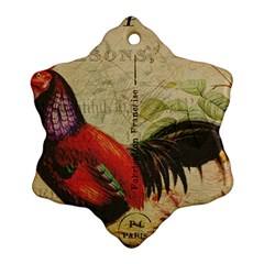 Rooster Ornament (snowflake) by vintage2030