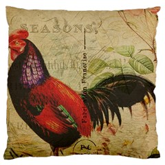 Rooster Large Cushion Case (two Sides) by vintage2030