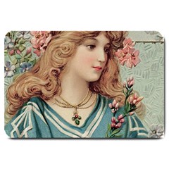 Lady Large Doormat  by vintage2030