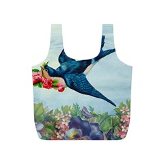 Blue Bird Full Print Recycle Bag (s) by vintage2030