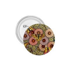 Flower And Butterfly 1 75  Buttons by vintage2030