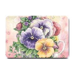 Lowers Pansy Small Doormat  by vintage2030