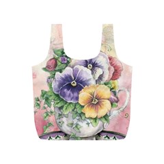 Lowers Pansy Full Print Recycle Bag (s) by vintage2030