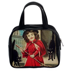 Haloweencard3 Classic Handbag (two Sides) by vintage2030