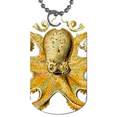 Gold Octopus Dog Tag (two Sides) by vintage2030