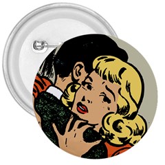 Hugging Retro Couple 3  Buttons by vintage2030