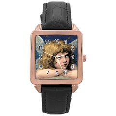 Angel 1866592 1920 Rose Gold Leather Watch  by vintage2030