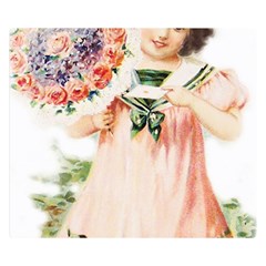 Girl 1731727 1920 Double Sided Flano Blanket (small)  by vintage2030