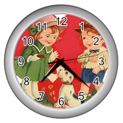 Children 1731738 1920 Wall Clock (silver) by vintage2030