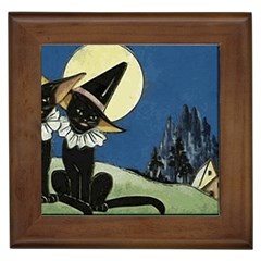 Black Cat 1462738 1920 Framed Tiles by vintage2030