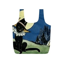 Black Cat 1462738 1920 Full Print Recycle Bag (s) by vintage2030