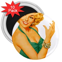 Woman 792872 1920 3  Magnets (10 Pack)  by vintage2030