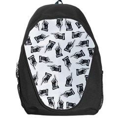 Pointing Finger Pattern Backpack Bag