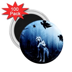 Wolfs 2 25  Magnets (100 Pack)  by Valentinaart