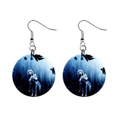 Wolfs Mini Button Earrings by Valentinaart