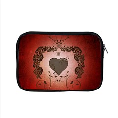 Wonderful Heart With Decorative Elements Apple Macbook Pro 15  Zipper Case by FantasyWorld7