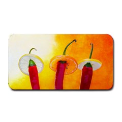 Three Red Chili Peppers Medium Bar Mats by FunnyCow